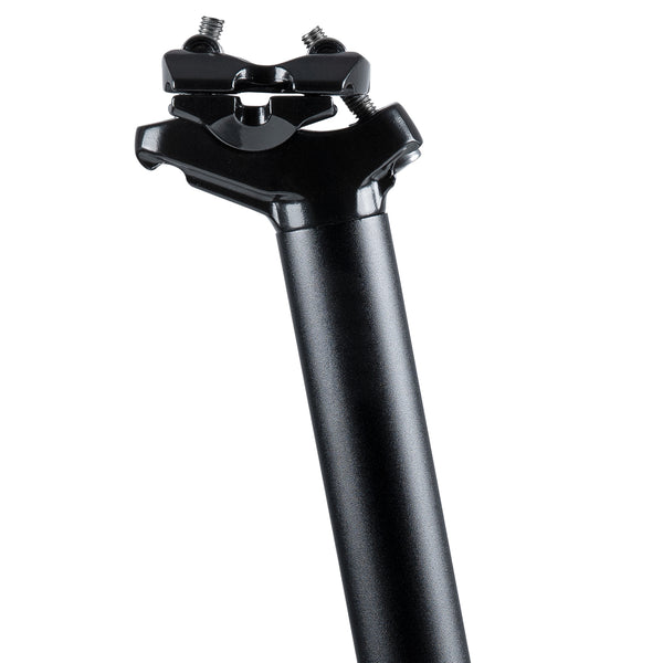 AARON Post Sattelstütze 30,9 oder 31,6 mm, 350 mm Länge, schwarz ohne Aufdruck, langlebig und bruchfest aus Aluminium.