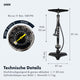 Infografik zum AARON Sport One + Commuter 2.0 + Dirt Bundle mit Fahrradpumpe bis 11 Bar und Maßen 61 x 27 x 15 cm