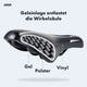 AARON Trekking Fahrradsattel mit Gelpolster und Vinyloberfläche für MTB, City und Trekking, Damen und Herren.