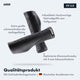 AARON Fit Fahrradgriffe ergonomisch schwarz mit großflächiger Auflage und optimierter Klemmverschraubung aus Vollgummi