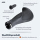 AARON Ergonomic Fahrradgriffe mit Gel-Dämpfung und Lenkerzusatzgriff in Schwarz für komfortables Fahren.