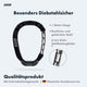 AARON Lock One Fahrradschloss mit Zahlencode schwarz, 1 Meter lange gehärtete Stahlkette mit Nylonschutzhülle