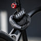 AARON Lock One Fahrradschloss mit Zahlencode - Schwarz sichert Fahrrad mit 5-stelligem Zahlenschloss und robustem Stahl-Kettenglied.
