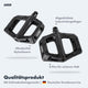AARON Dirt MTB Fahrradpedale - Schwarz mit ultraleichten Nylonfasern, abgedichteten Industriekugellagern und 8 Pins für Halt