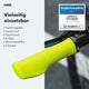 AARON Fit Fahrradgriffe - Ergonomisch - Gelb mit Anti-Rutsch, vielseitig für Trekking- und Citybike geeignet