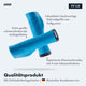 AARON Fit Fahrradgriffe - ergonomisch, blau, aus Vollgummi mit schmerzlindernder Auflagefläche und Klemmverschluss