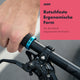 AARON MTB Fahrradgriffe - Blau mit rutschfesten, ergonomischen Griffen und handangepassten Texturen am Fahrradlenker.
