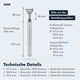 AARON Spring Federsattelstütze 27,2, 30,9 oder 31,6 mm in Silber mit 40 mm Federweg und Aluminium-Material