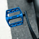 AARON Rock MTB Pedale - Blau, leichtes und langlebiges Aluminium-Pedal mit rutschfester Plattform und austauschbaren Pins.