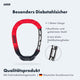 AARON Lock One Fahrradschloss mit Zahlencode in Rot, 1 Meter, gehärteter Stahl, besonders diebstahlsicher.