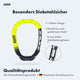AARON Lock One Fahrradschloss mit Zahlencode Gelb, 100 cm lang, gehärteter Stahl, besonders diebstahlsicher.