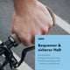 AARON Ergonomic Kork Fahrradgriffe - Mit Gel-Dämpfung mit rutschfestem Halt und ergonomischer Form am Fahrradlenker