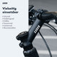 AARON Stem Fahrrad Lenkervorbau mit 35° Winkel in schwarz für City-, Trekking- und Mountainbikes.