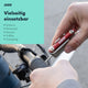 AARON Tool 20 in 1 Multitool - Fahrrad Multifunktionswerkzeug Rot im Einsatz zur Reparatur am Fahrradlenker beim Mountainbiken.