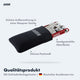 AARON Tool 20 in 1 Multitool Fahrrad Multifunktionswerkzeug Rot mit Neopren-Tasche und sandgestrahlter Oberfläche.