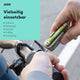 AARON Tool 20 in 1 Multitool - Fahrrad Multifunktionswerkzeug Grün im Einsatz am Rennrad-Lenker beim Outdoor-Einsatz.