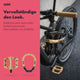 AARON Peak - MTB, Enduro & BMX Fahrradgriffe in Beige an Mountainbike lenker montiert für sicheren Halt