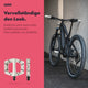 AARON Peak - MTB, Enduro & BMX Fahrradgriffe in Weiß am schwarzen Mountainbike montiert.
