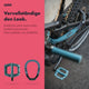 AARON Peak - MTB, Enduro & BMX Fahrradgriffe in Grau Blau für sicheren Halt und perfekten Grip am Fahrradlenker.