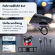 AARON LUX Pro Fahrradlicht Set mit integriertem Akku, USB-C Ladekabel, StVZO zugelassenes Front- und Rücklicht.
