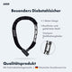 AARON Lock One Fahrradschloss mit Schlüssel - Schwarz, 1 Meter, gehärteter Stahl, besonders diebstahlsicher und kratzfest.