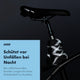AARON Cobra Fahrradschloss mit Schlüssel, 105cm mit reflektierenden Streifen für hohe Sichtbarkeit bei Nacht.