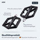 AARON Dirt 2.0 MTB Fahrradpedale schwarz mit 9 Pins, Nylonfasern und abgedichtetem Industriekugellager für sicheren Halt.