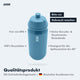 AARON ECO Fahrrad Trinkflasche - 100% Biologisch Abbaubar, BPA-frei, blau, spülmaschinengeeignet bis 40 Grad.