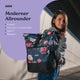 AARON Rolltop 2.0 Rucksack für Damen und Herren mit Blumenmuster, vielseitiger Alltagspartner inklusive Laptopfach.