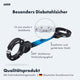 AARON Bolt Handschellenschloss für E-Scooter in Blau mit 15 mm Stahlkette und 360° drehbarem Verbindungs­glied.