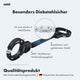 AARON Bolt Handschellenschloss für E-Scooter in Graublau mit 15 mm starker Stahlkette und 360° drehbarem Verbindungsglied.