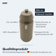 AARON ECO Fahrrad Trinkflasche beige, 100% biologisch abbaubar, BPA-frei, auslaufsicher und spülmaschinengeeignet bis 40°