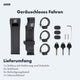 AARON Premium Pro Faltschloss 110 cm mit Halterung, 3 Schlüsseln, Befestigungsbändern und Inbusschlüssel in Schwarz