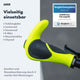 AARON Horn Fahrradgriffe Gelb - Mit Gel-Dämpfung ergonomisch und stoßdämpfend für vielseitige Fahrräder