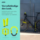 AARON Sport One 3.0 Fahrradpumpe - Gelb am Fahrrad mit gelbem Zubehör