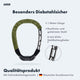 Infografik zum AARON Lock One Fahrradschloss mit Zahlencode - Olive mit 1 Meter Länge und 6 mm Stahlkettengliedern
