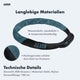 Infografik zum AARON Lock One Fahrradschloss mit Zahlencode - Grau Blau II 100 cm lang 800 g Stahl Nylon