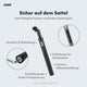 Infografik zur AARON Spring Sattelstütze gefedert - 27,2, 30,9, 31,6 oder 34,9 mm - Schwarz mit Federung