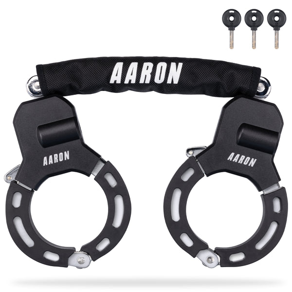 AARON Bolt Handschellenschloss für E-Scooter mit massivem Stahlbau und verstellbarem Durchmesser für hohen Diebstahlschutz.