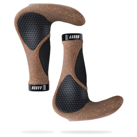 AARON Horn Fahrradgriffe - Kork - B-WARE in zwei Ansichten