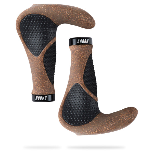 AARON Horn Fahrradgriffe - Kork - B-WARE in zwei Ansichten