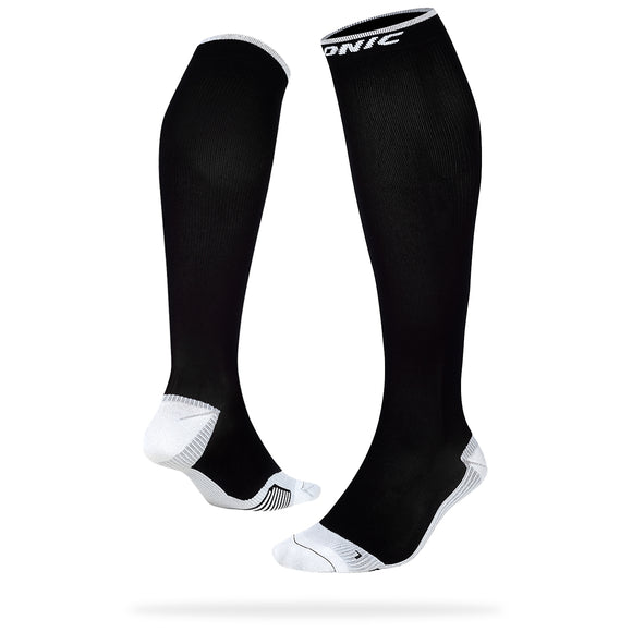 ONIC GEAR Sport Kompressionsstrümpfe - Damen & Herren - Schwarz mit hoher Kompression für Sport und Alltag