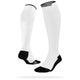 ONIC GEAR Sport Kompressionsstrümpfe - Damen & Herren - Weiß, kniehoch mit stabilisierenden schwarzen Akzenten und hohem Tragekomfort.