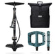 AARON Sport One + Commuter 2.0 + Dirt Bundle mit Standpumpe Fahrradtasche und türkisfarbenen Pedalen