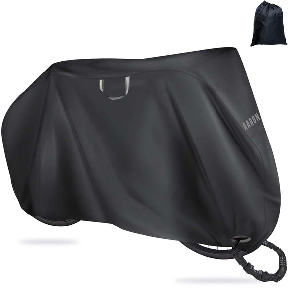 AARON Bikecover Fahrradabdeckung wasserdicht für alle Fahrradgrößen bis 29 Zoll, mit Tragebeutel und Schutz vor Wetter.