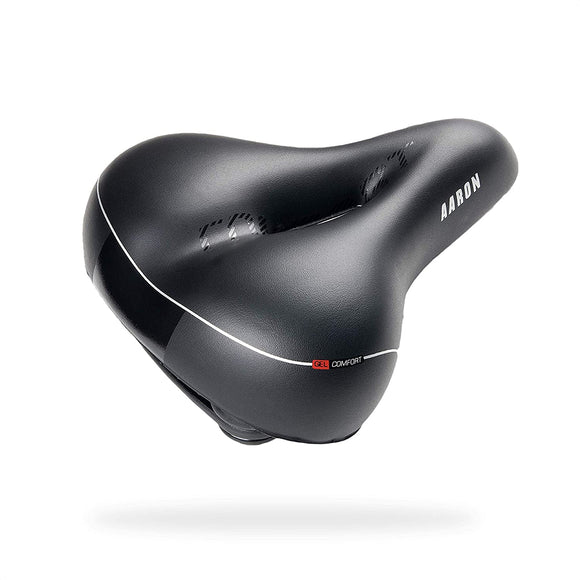 AARON City Fahrradsattel mit Gel Einlage, wasserdicht, atmungsaktiv und komfortabel für Damen und Herren Fahrräder.