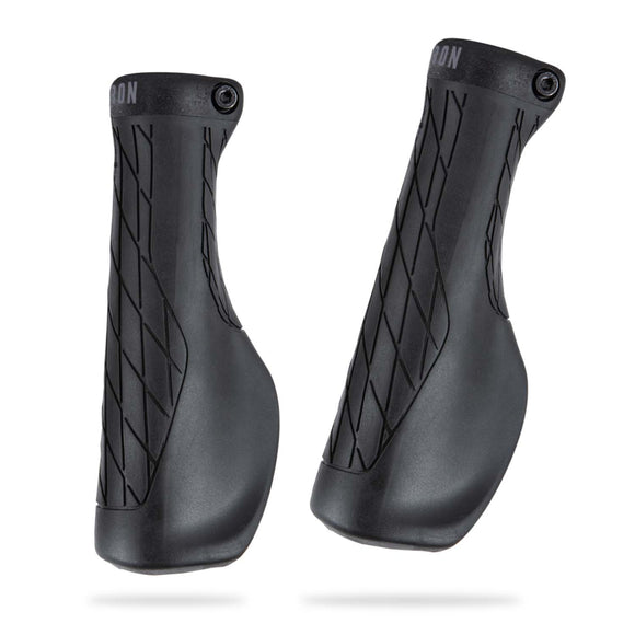 AARON Comfy Fahrradgriffe ergonomisch schwarz mit rutschfester Oberfläche und handgelenkschonendem Design für schmerzfreies Fahren.