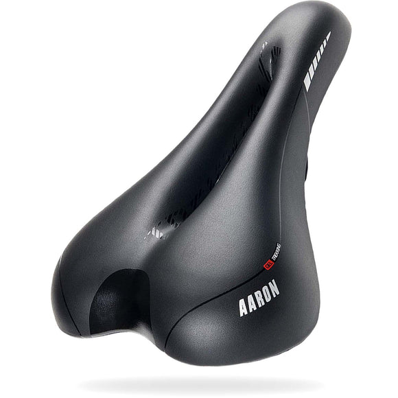 AARON Trekking Fahrradsattel für MTB, City und Trekking mit Gel-Polsterung, wasserdicht und atmungsaktiv für Damen und Herren.