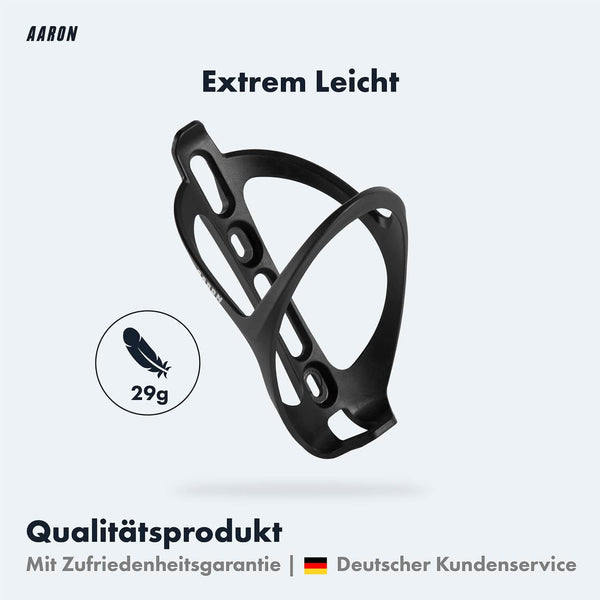 AARON Race Cage Flaschenhalter aus leichtem, robustem Nylon für Standard Trinkflaschen 500-750ml, einfache Montage.