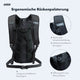 AARON 8L Fahrradrucksack - Klein, wasserdicht mit Regenschutz und ergonomischer Rückenpolsterung.